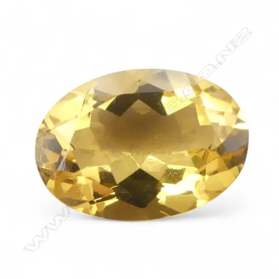 OVAL CUT CITRINE, 5ct, AIG CERT