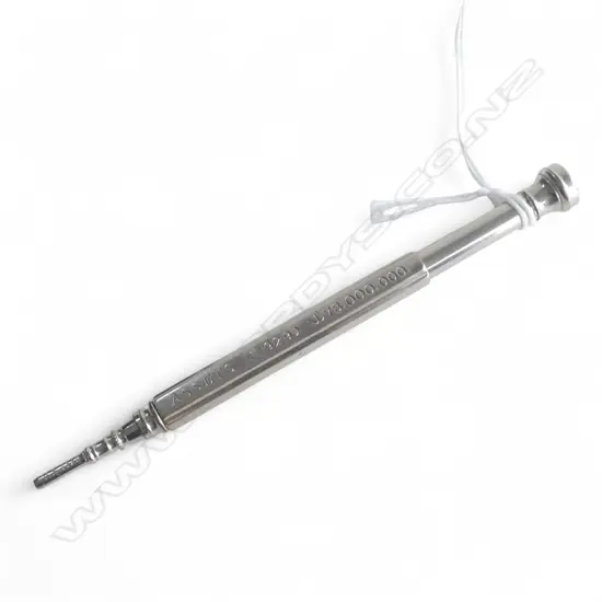 A.M.P SOCIETY (1929) SILVER PLATED PROPELLING PENCIL WITH AMBER PASTE SEAL TOP