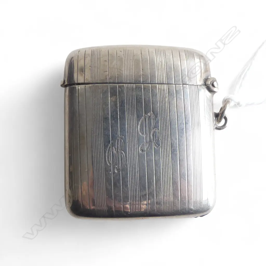 STG SILVER VESTA CASE, BIRMINGHAM 1910, 27gms Image 1++