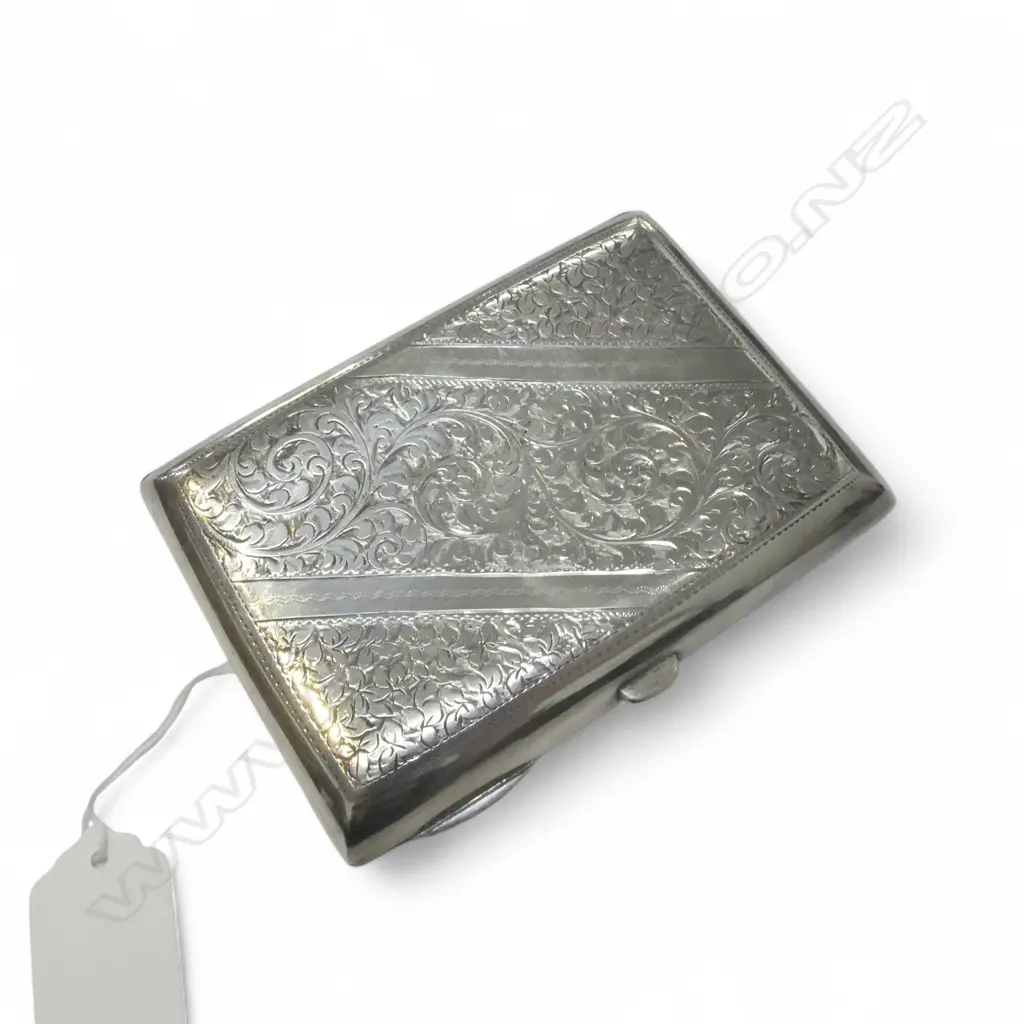 STG SILVER CIGARETTE CASE, CHESTER 1901 120x85mm 175gms Image 1++