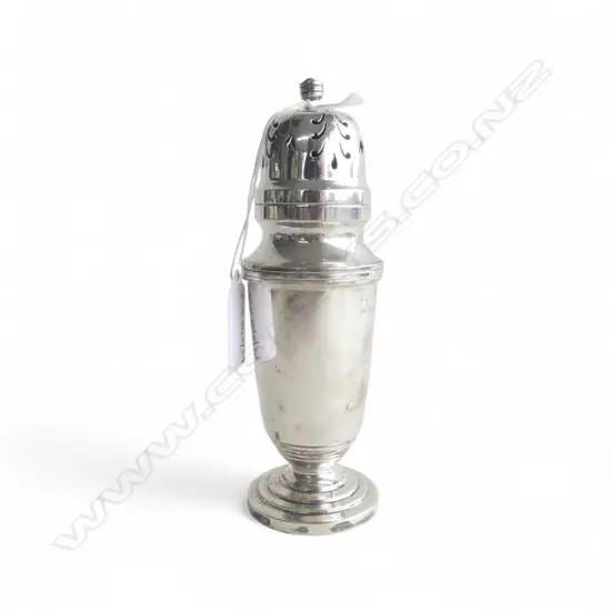 STG SILVER SIFTER, SHEFFIELD 1962, H.160mm, 156gms