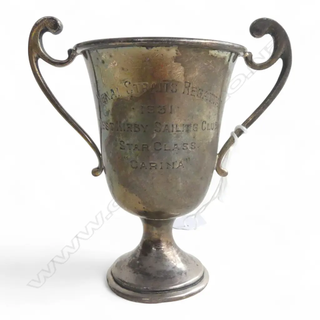 STG SILVER TROPHY CUP H.95mm 55gms Image 1++