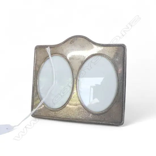 STG SILVER DOUBLE PORTRAIT PHOTO FRAME, LONDON 2000 105x115mm
