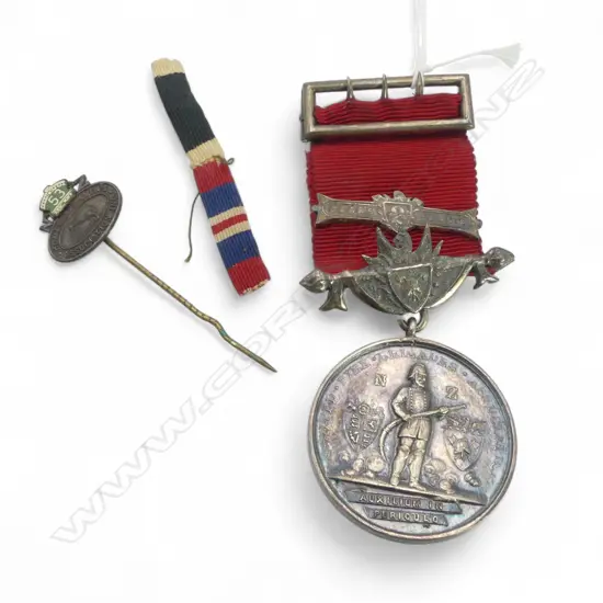 Anton Tutenberg 5years SERVICE UNITED FIR BRIGADES ASSOC. MEDAL  + 2 YR BAR ribbons & fittings to E.R. Lovegrove 