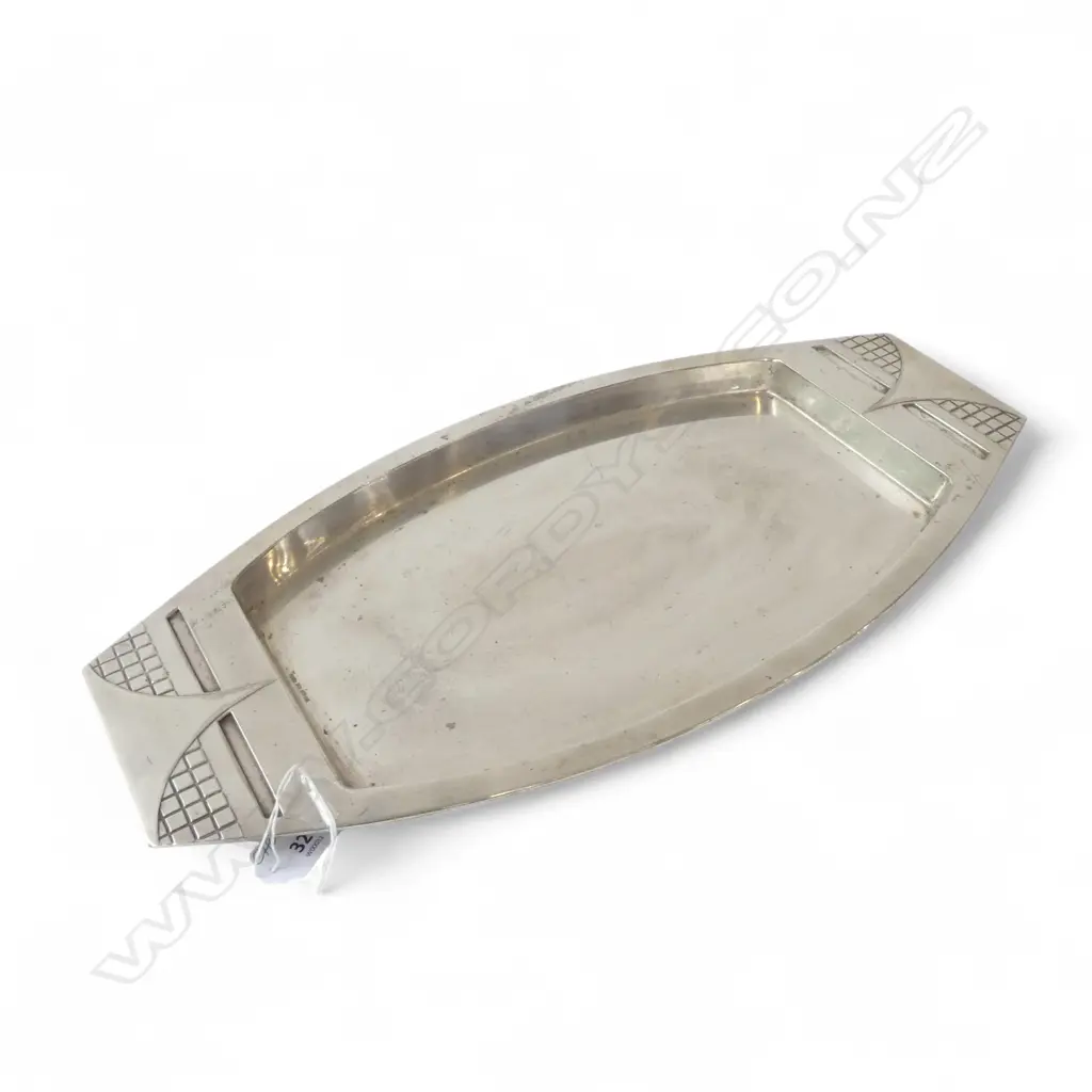 WMF STYLISH SILVER PLATE TRAY stamped marks. L.430mm Image 1++