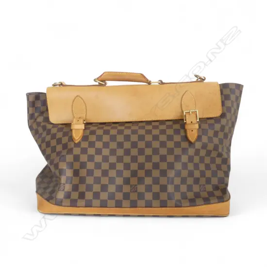 LOUIS VUITTON WEST END DAMIER WEEKENDER TOTE BAG. 1896-1996 Edition Centenaire #2311 some marks overall okay LEATHER 