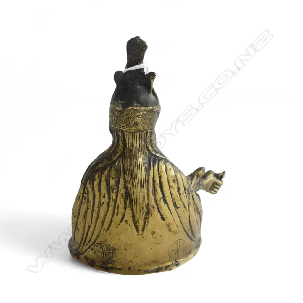 TIBETAN BRONZE PADMASAMBHAVA BUDDHA FIGURE H.145mm Image 1++