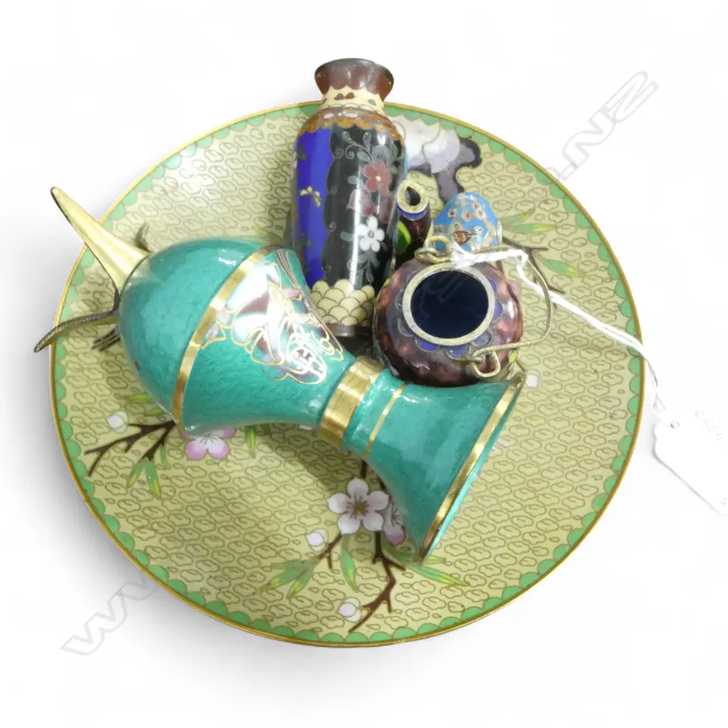 5PCES ASST. CLOISONNE Dia.185mm Image 1++