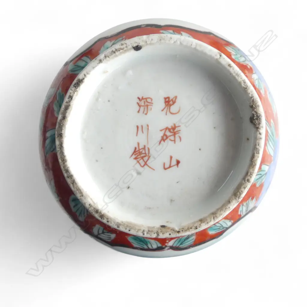 SET OF 3 OLD JAPANESE IMARI VASES smaller pair faulted H.285mm Image 1++