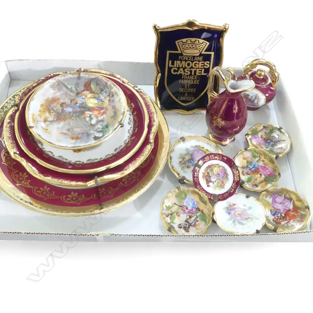 14PC MINITURE LIMOGE CHINA Image 1++