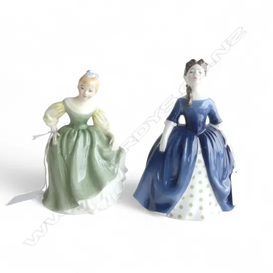2 ROYAL ALBERT FIGURINES, FAIR MAIDEN & DEBBIE, H.1450mm