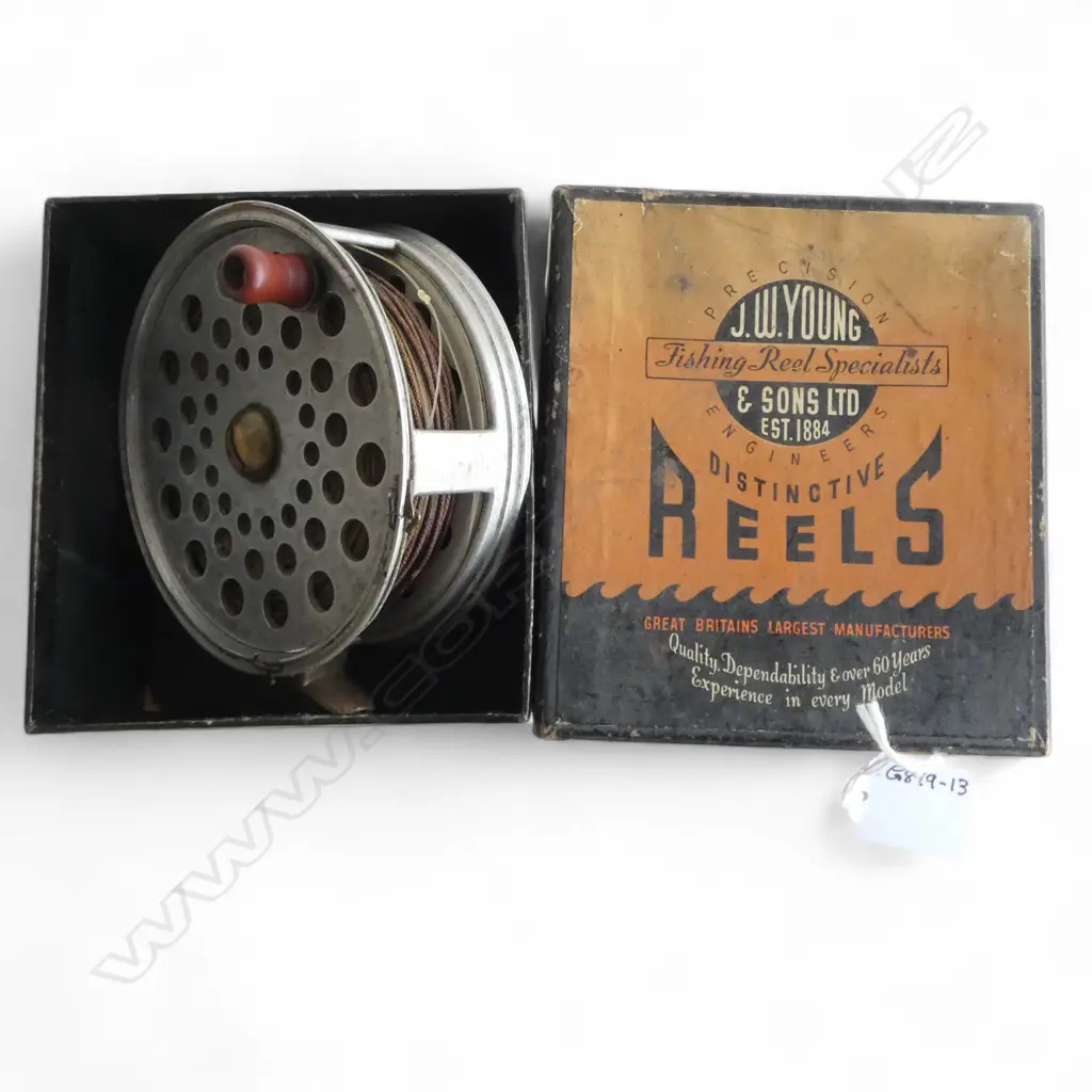 BOXED J.W. YOUNG & SONS Ltd FRESHWATER REEL, 4 THE PRIDEX MEDIUM WIDTH Image 1++