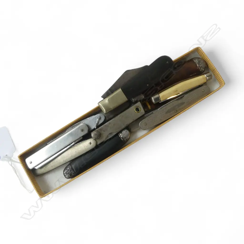 13 ASST. POCKET KNIVES; TORTOISE SHELL etc Image 1++