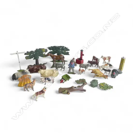 ASST. VINTAGE LEAD BRITAINS ORNAMENTS 