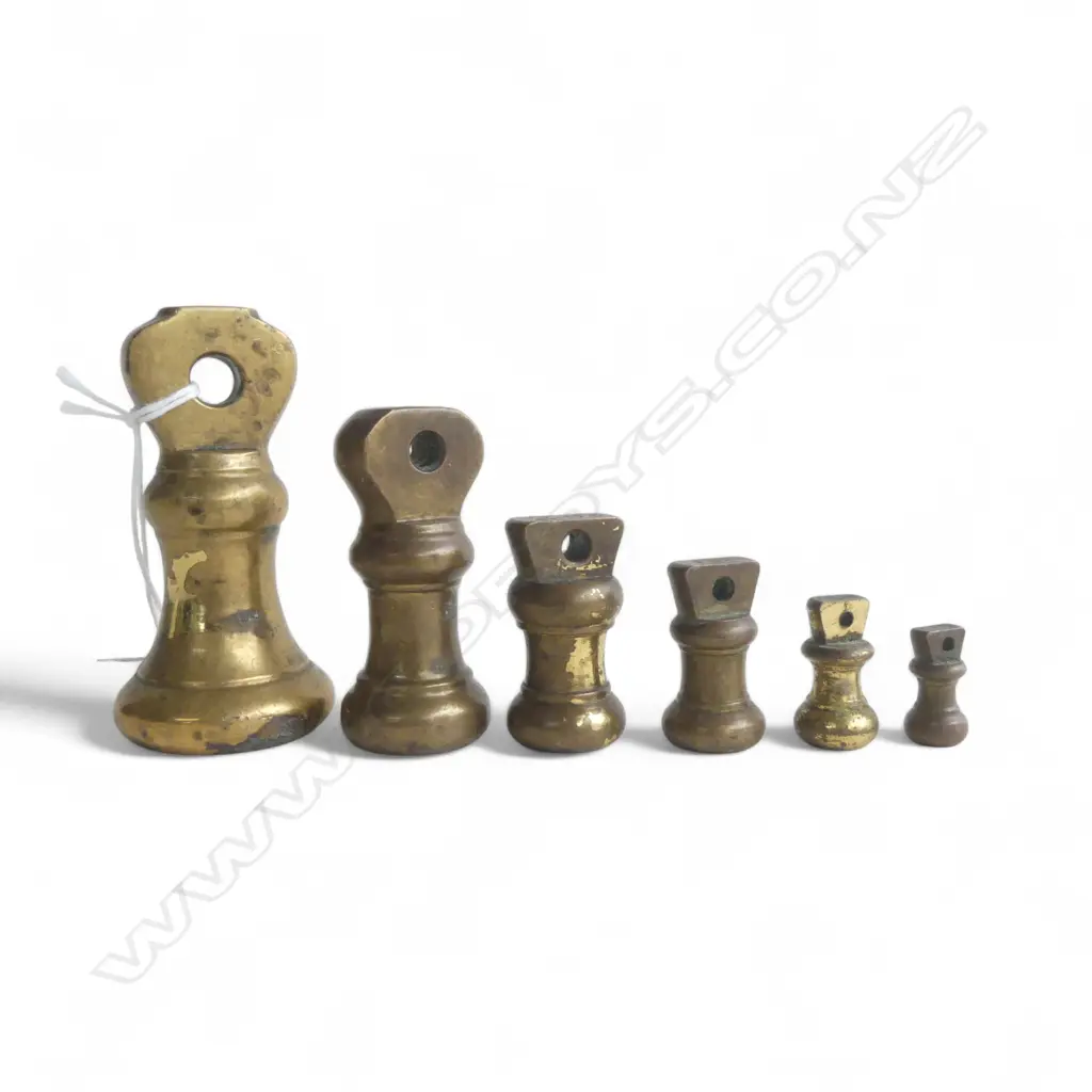 6 BRASS BELL WEIGHTS Image 1++