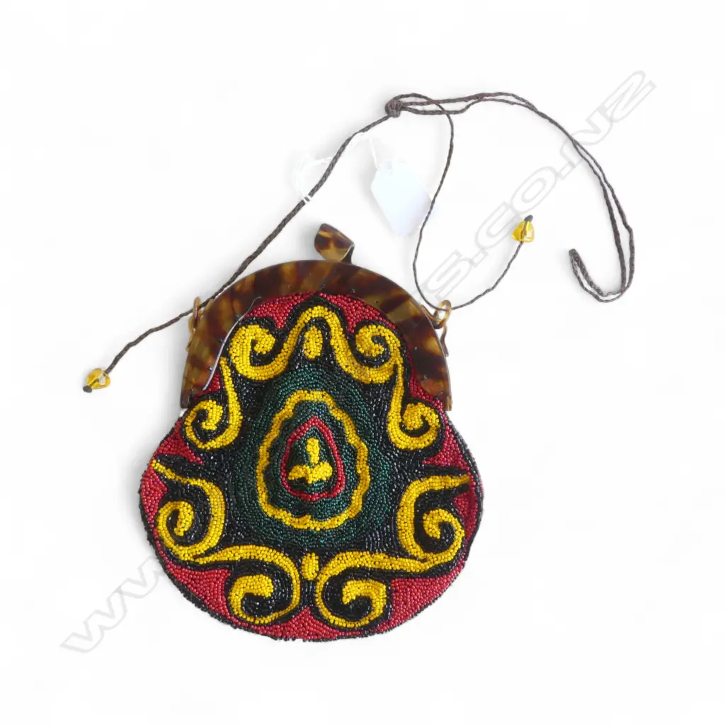 VINTAGE BEADED BAG 190x170mm Image 1++