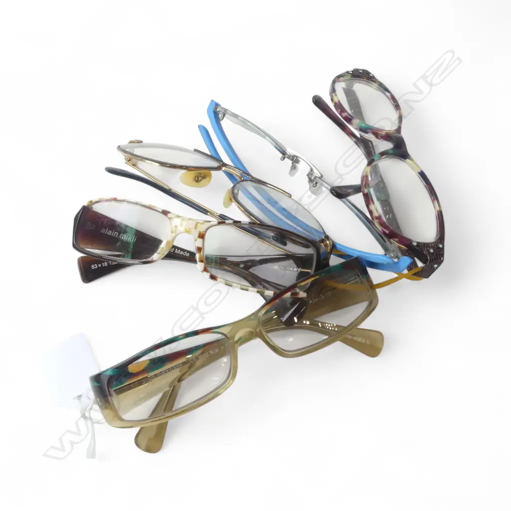 FIVE PRS DESIGNER  WOMENS GLASSES WITH PRESCRIPTION LENS (ALAIN MIKLI TAG HEUER) Image 1++