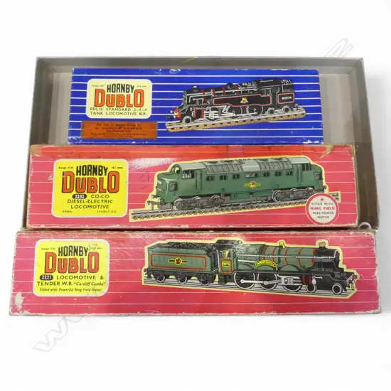 3 BOXED HORNBY DUBLO OO GAUGE ENGINES