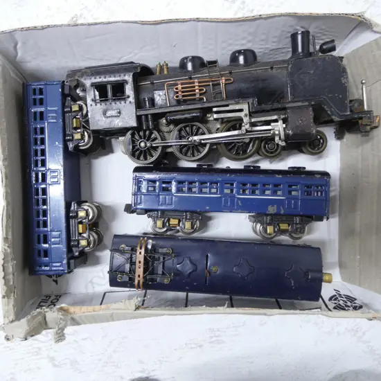 SEKI O GAUGE ELECTRIC ENGINE NO C541 & 3 CARRIAGES