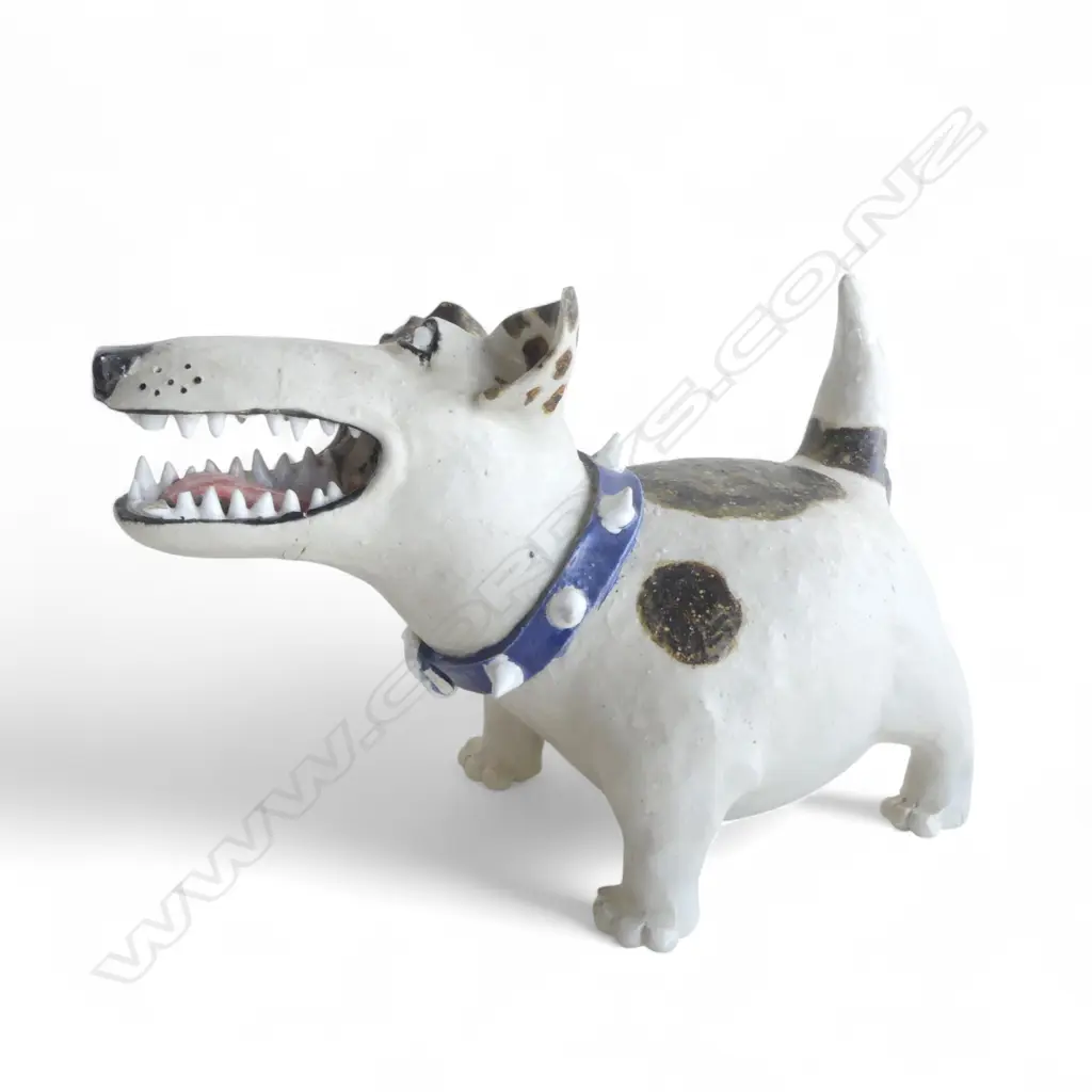 KAREN KENNEDY CERAMIC DOG H.240mm FAULTS Image 1++