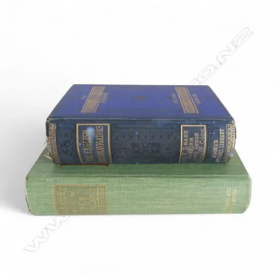 Antique; 'Adventure in New Zealand' 1839 to 1844 by Edward Wakefield Pub 1908 & 'The English Circumnavigators' Pub 1876