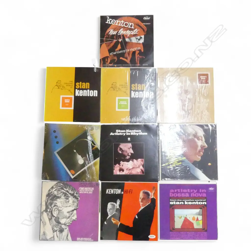 ASST. STAN KENTON JAZZ LPs  Provenance: Ex Collection Wellington Choy Image 1++