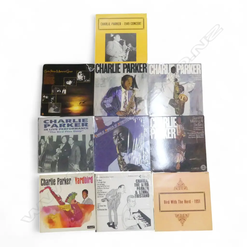 ASST. CHARLIE PARKER JAZZ LPs  Provenance: Ex Collection Wellington Choy Image 1++
