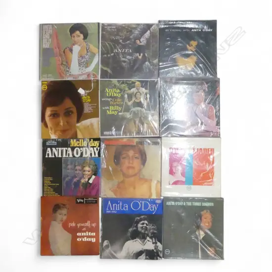 ASST. ANITA O'DAY JAZZ LPs  Provenance: Ex Collection Wellington Choy
