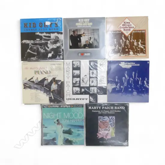 ASST. MARTY PAICH, KID ORY etc JAZZ LPs  Provenance: Ex Collection Wellington Choy