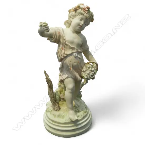 20thC FRENCH RESIN FIGURE signed A. MOREAU H.470mm