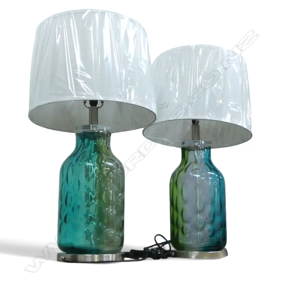 PR MODERN TABLE LAMPS, GLASS BASES H.780mm Image 1++