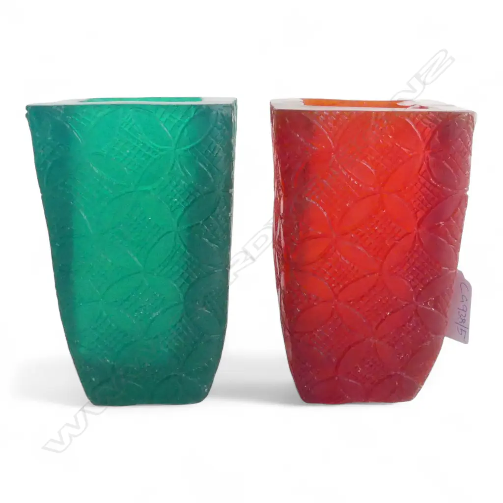 2 CHAN ANDREASSEND RESIN VASES H.140mm Image 1++