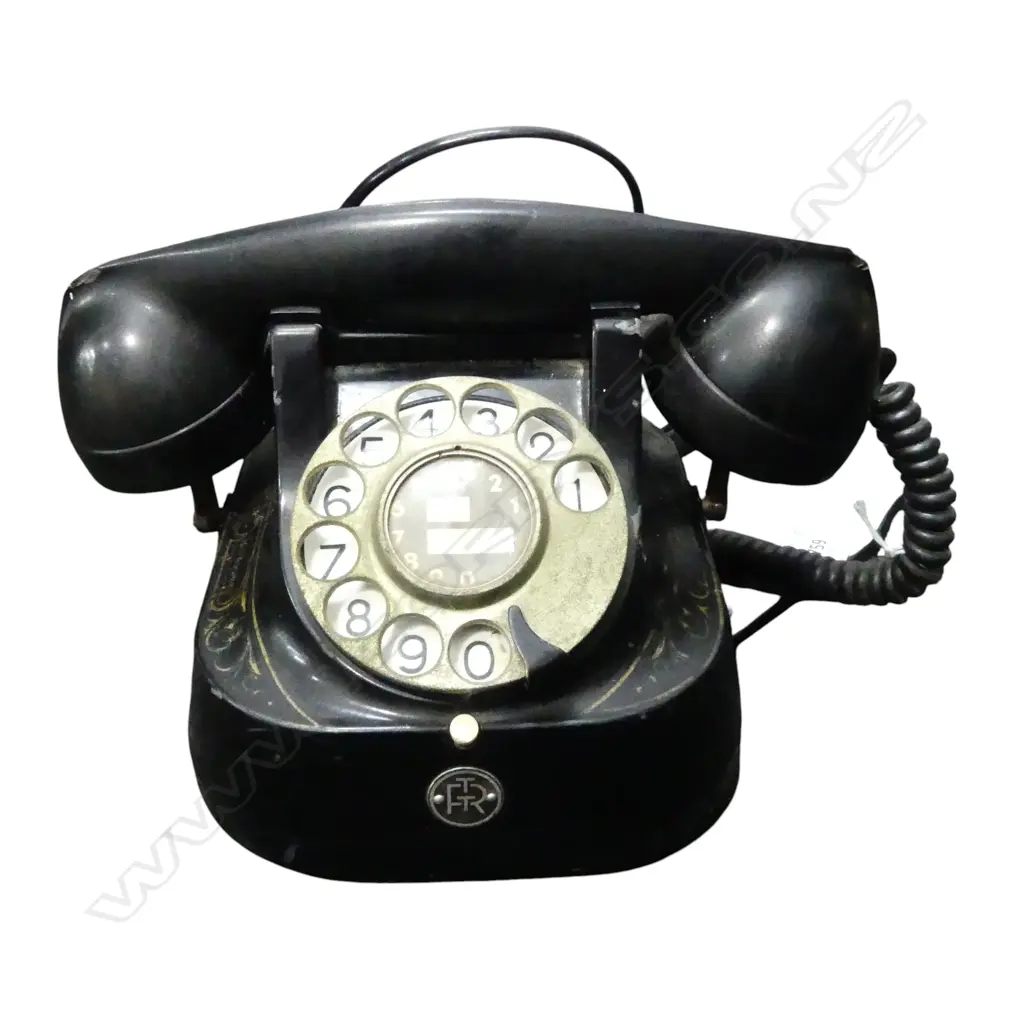 VINTAGE FRENCH PHONE with old gilt detailing Image 1++