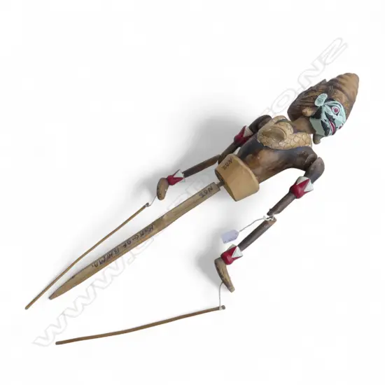 INDONESIAN WAYANG GOLEK PUPPET 'KING OF BHIMA MAHABARATA' H.810mm