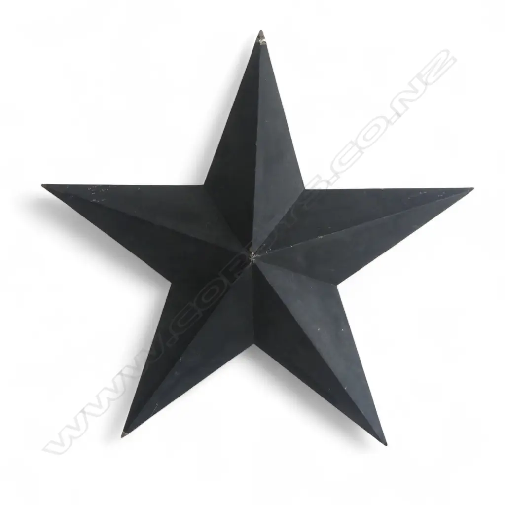 BLACK PAINTED METAL STAR 615mm dia Image 1++
