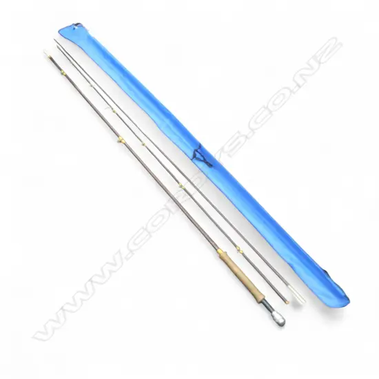 3 PCE SPLIT CANE FRESHWATER ROD IN CANVAS BAG marked #9