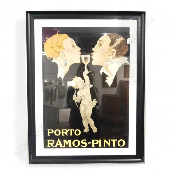 REPRODUCTION VINTAGE PRINT 'PORTO RAMOS-PINTO' 785x585mm