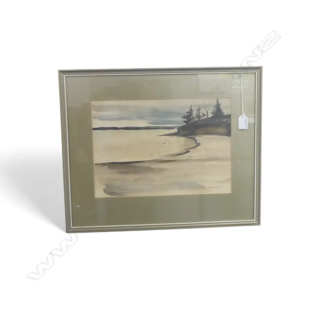 HELEN BROWN, COASTAL LANDSCAPE WC, 240x340mm, SIGNED Image 1++