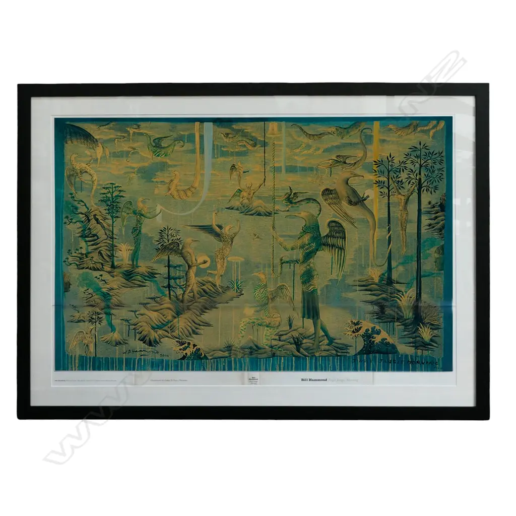 BILL HAMMOND 'JINGLE JANGLE MORNING' LG FRAMED BOOK COVER PRINT, CHRISTCHURCH ART GALLERY, 2008, 870x580mm Image 1++