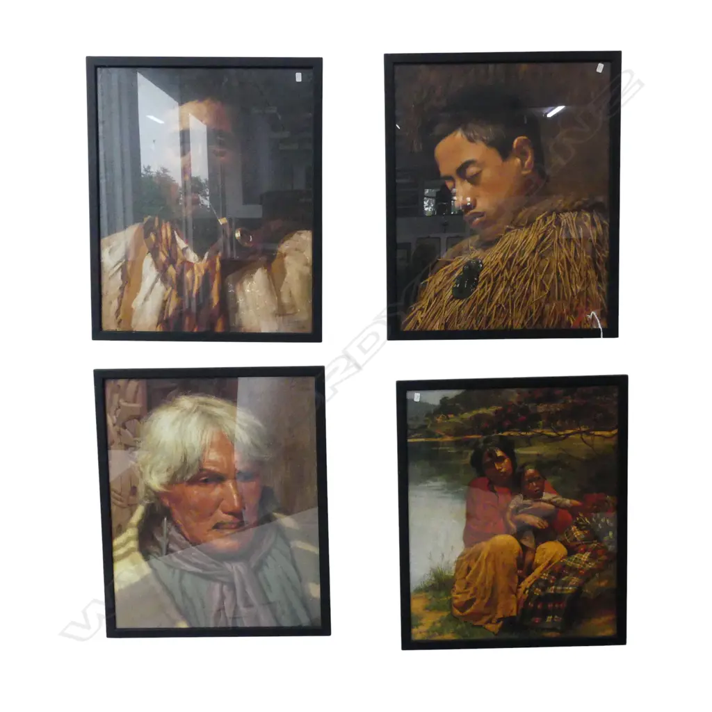 4 FRAMED & GLAZED PRINTS AFTER C.F GOLDIE. 540 x 450mm Image 1++