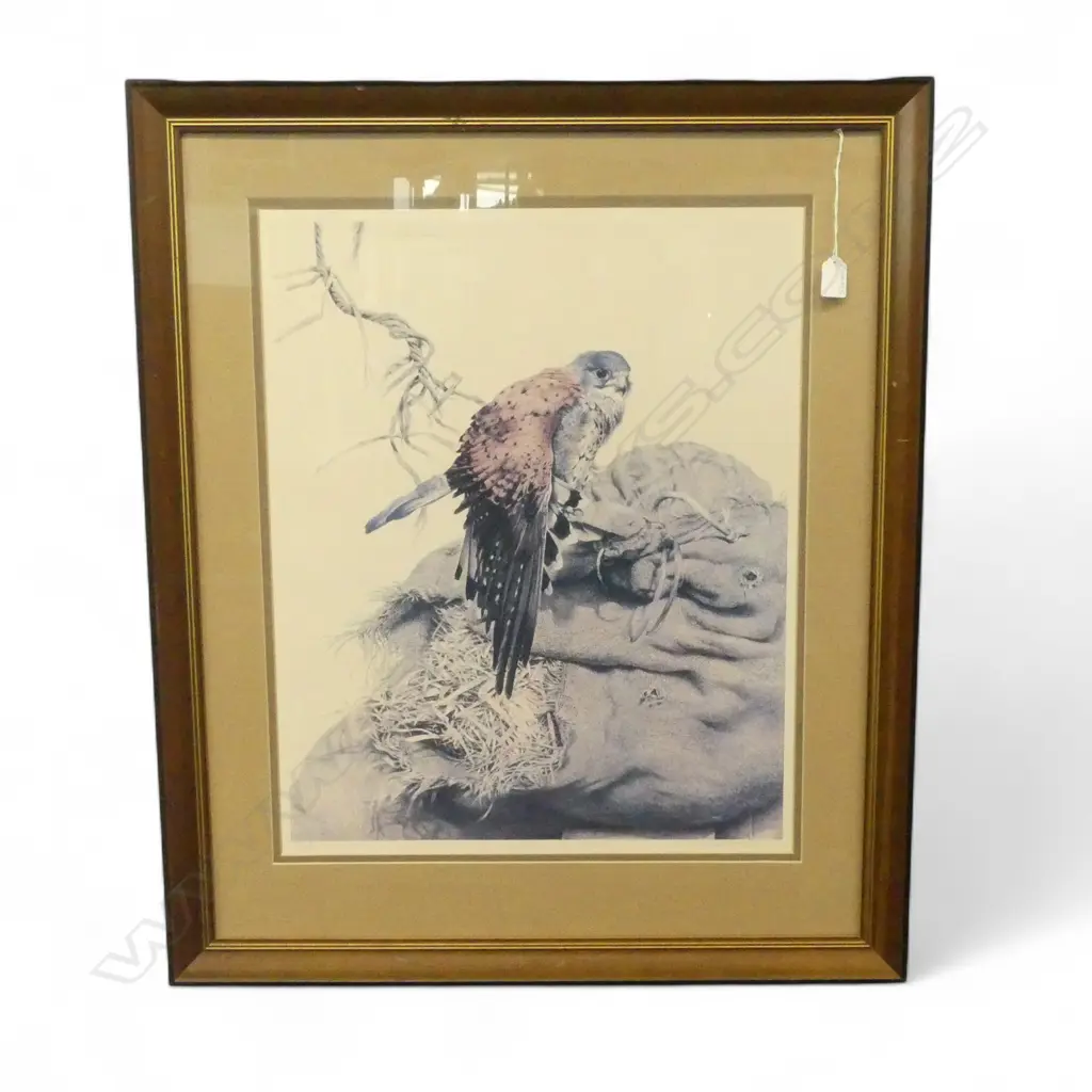 RAYMOND CHING, EAGLE ON SACK PRINT 533/850 600x490mm SIGNED  Image 1++