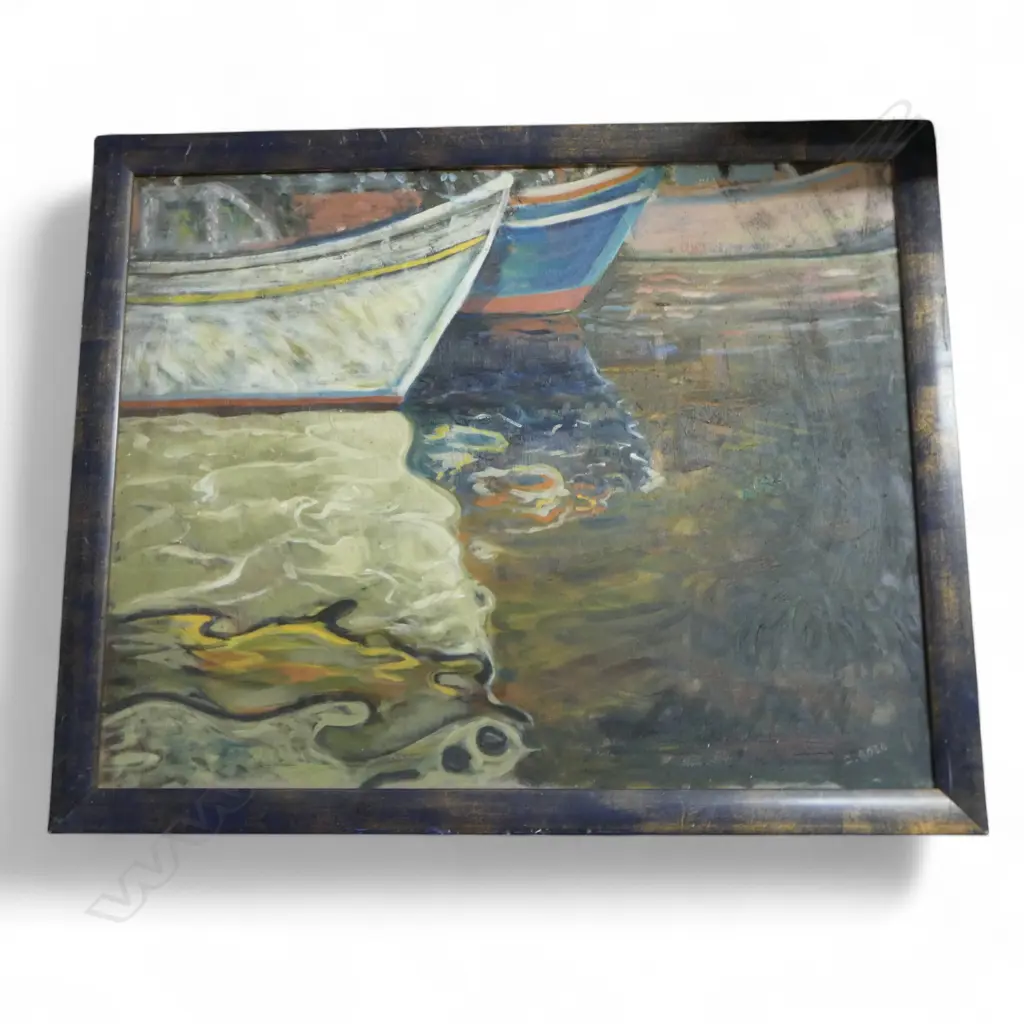 CHARLES ROSE (1921-2017) 'REFLECTIONS' OIL ON CANVAS 600x750mm, SIGNED Image 1++