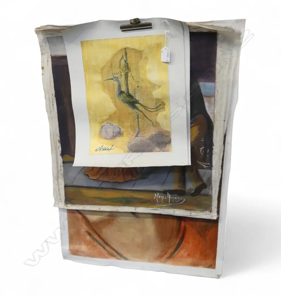 4 ARTWORKS ON UNSTRETCHED CANVAS EX. Cuba Image 1++