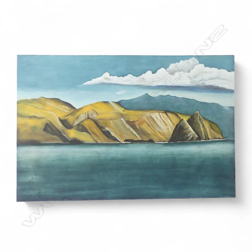 JON LEES, SIGNED LANDSCAPE, ACRYLIC ON CANVAS,600 X 930MM Image 1++