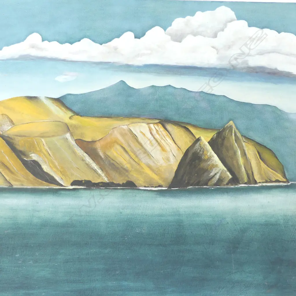 JON LEES, SIGNED LANDSCAPE, ACRYLIC ON CANVAS,600 X 930MM Image 1++