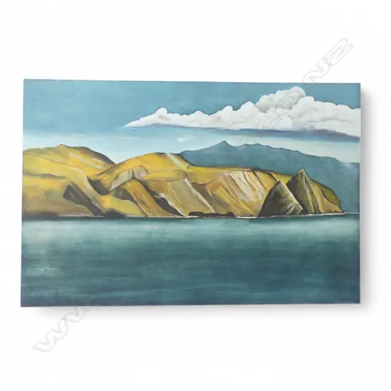 JON LEES, SIGNED LANDSCAPE, ACRYLIC ON CANVAS,600 X 930MM