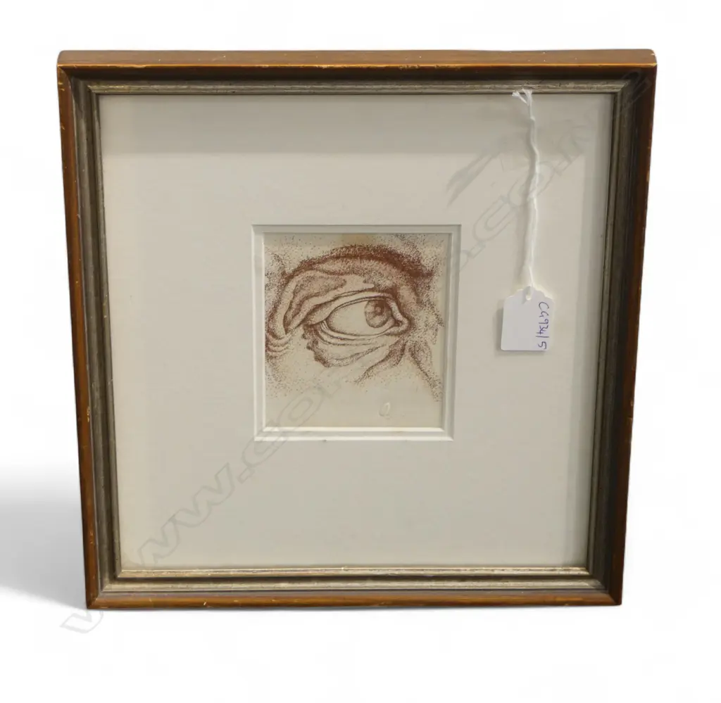 BARRY CLEAVIN 'THE EYE' ETCHING 1976 110x70mm faint mark Image 1++