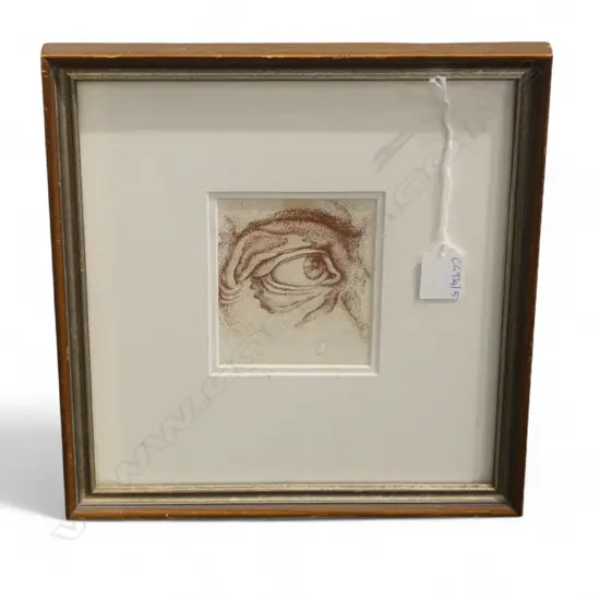 BARRY CLEAVIN 'THE EYE' ETCHING 1976 110x70mm faint mark