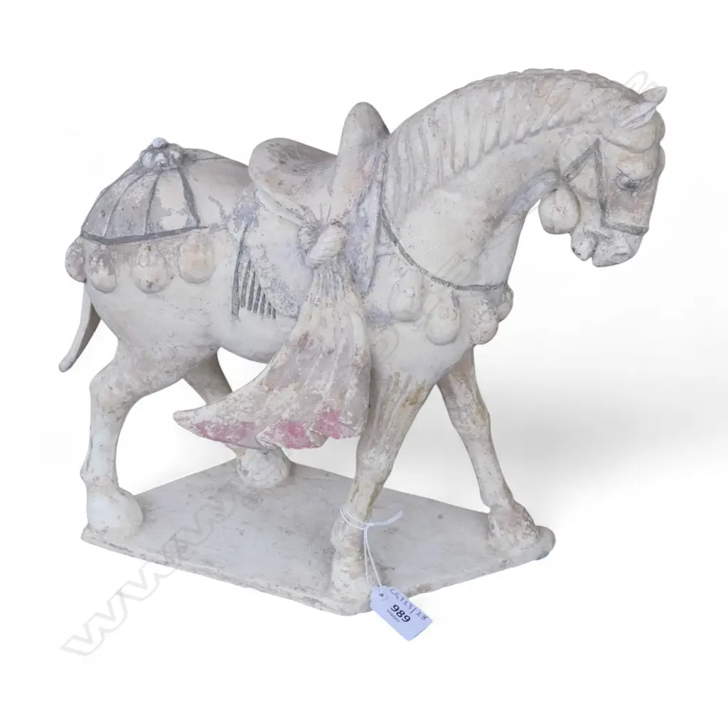 CHINESE TANG STYLE POTTERY HORSE H320MM Image 1++