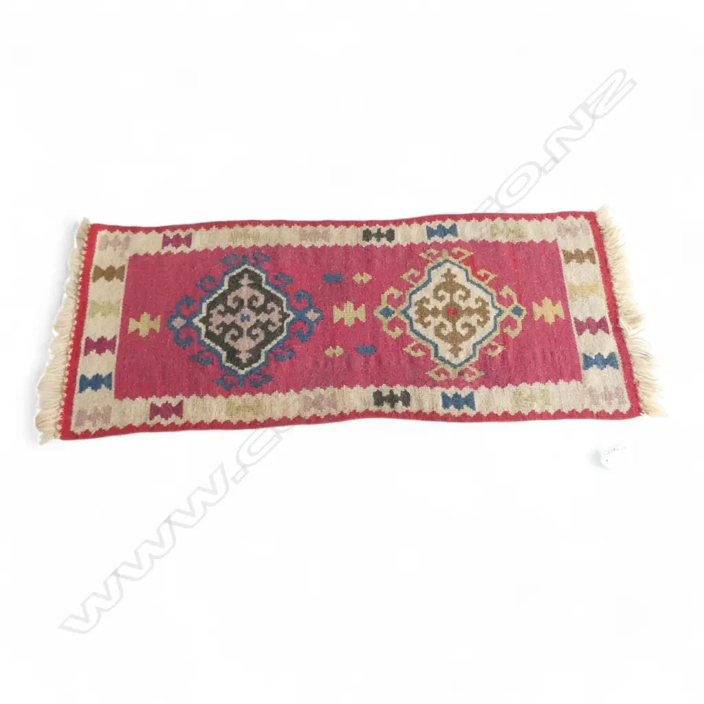 SMALL ALL WOOL KILIM RUNNER 700x295mm Image 1++